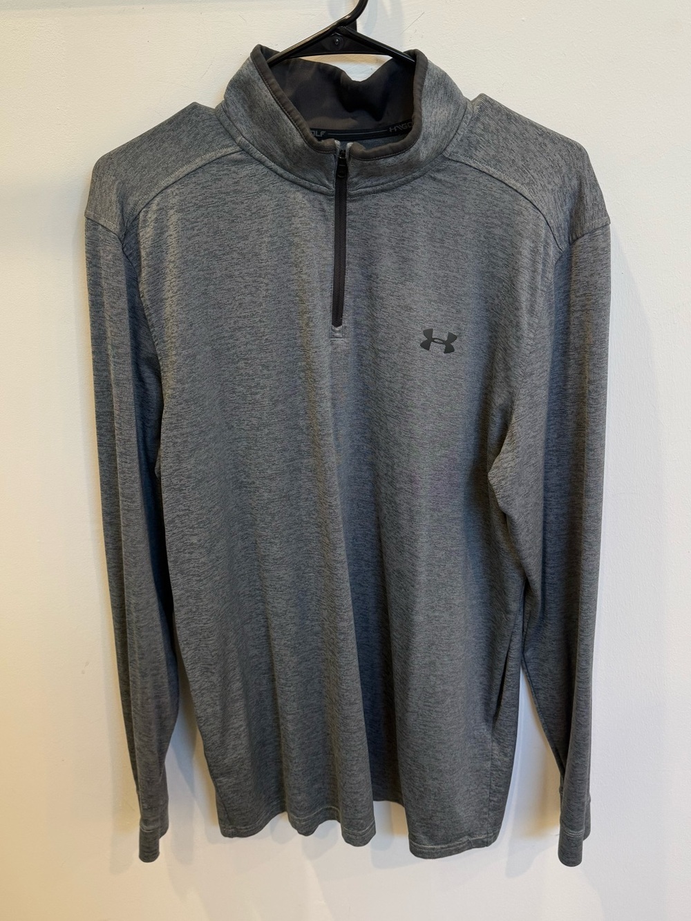 Under Armour Men’s Charcoal Gray Half-Zip Performance Top